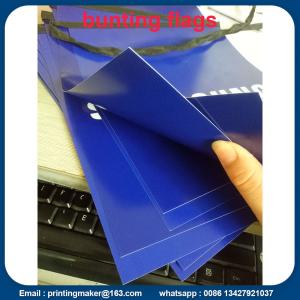 China Custom Double Sided Printed PVC Bunting Flags on sale