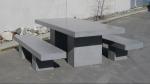 Gardens Outdoor Concrete Furniture GRC Tables Seating Bench