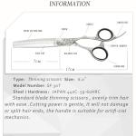 EUR Thinner Japanese Steel Hairdressing Scissors Adjustable Screw