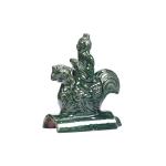 Glazed Surface Antique Chinese Roof Tile Figures Decoration