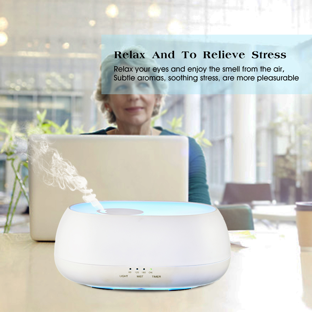 HOMEFISH Electric Aroma Diffuser 500ml Ultrasonic Humidifier OEM ODM