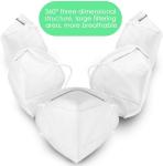 White Non - Woven Fabric 3 Ply KN95 Face Mask