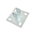 3MM Saddle Clamp Galvanized Steel Pipe Electrical Strut Channel Post Bases