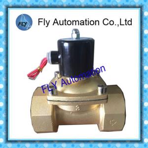 Quality 3inch Operated Directly 76mm Water Solenoid Valves , Threaded 2 Way Brass valves wholesale