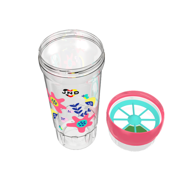 Convenient Dosage Control Plastic Bottle for Carrying Powder Eco-Friendly and Durable