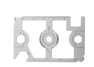 Quality Precision Punch Stamping 70MM Sandblasting Multifunctional EDC Tool Card Knife Stainess Steel Bottle Opener wholesale