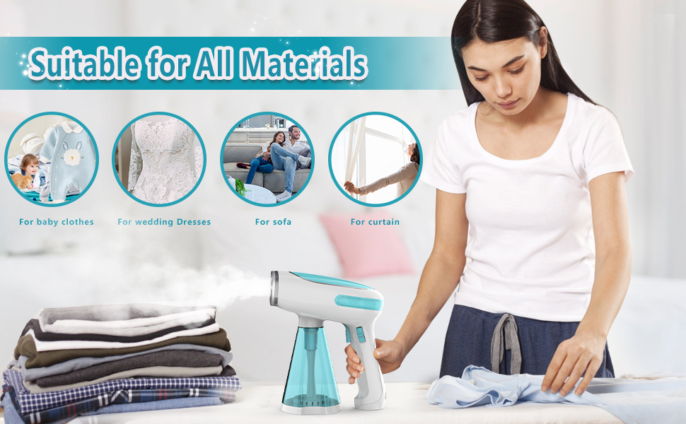 250-270ml Water Capacity Portable Foldable Fabric Vertical Steamer with Steam Iron Brushes