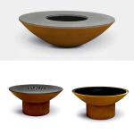 Modern Design Corten Steel Barbecue Rusty Outdoor Charcoal Grill