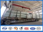 Low Voltage tapered steel pole , galvanized metal posts with Bituminous Painting