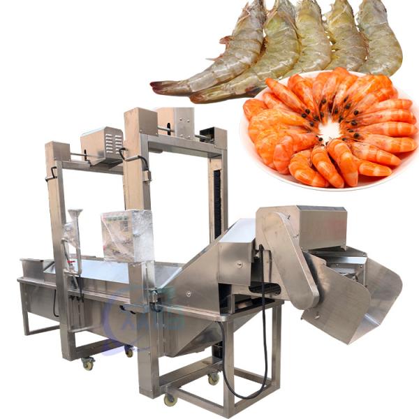 Cheap Seafood processing factory continuous shrimp steaming machine steaming fish for sale