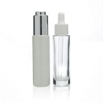 30ml Clear Slim Straight Glass Serum Dropper Bottle For Skin Care Essential Oils