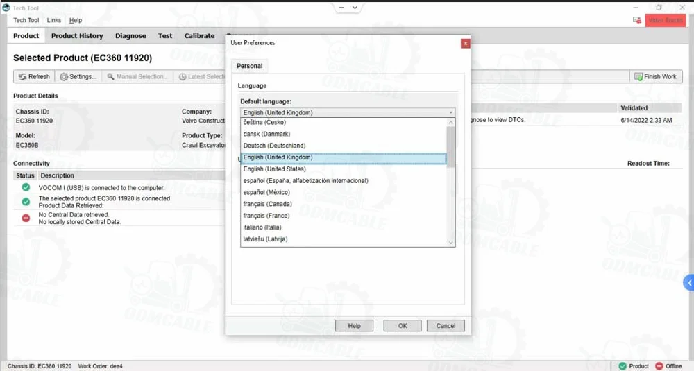 For vocom Vocom II 88894000+ V2.8PTT Dev2 Tool For vocom Truck Excavator Construction Diagnostic