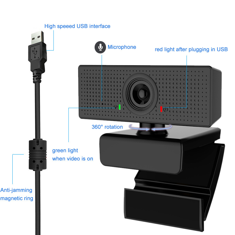 110 degree wide usb webcam building in Noise reducing MIC For PC Computer