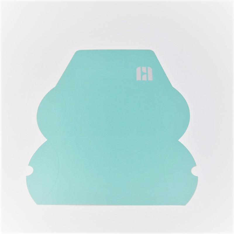 Blue Crepack Cardboard Jewelry Gift Boxes EVA Ring Paper Earrping Pendant Box With Ribbon
