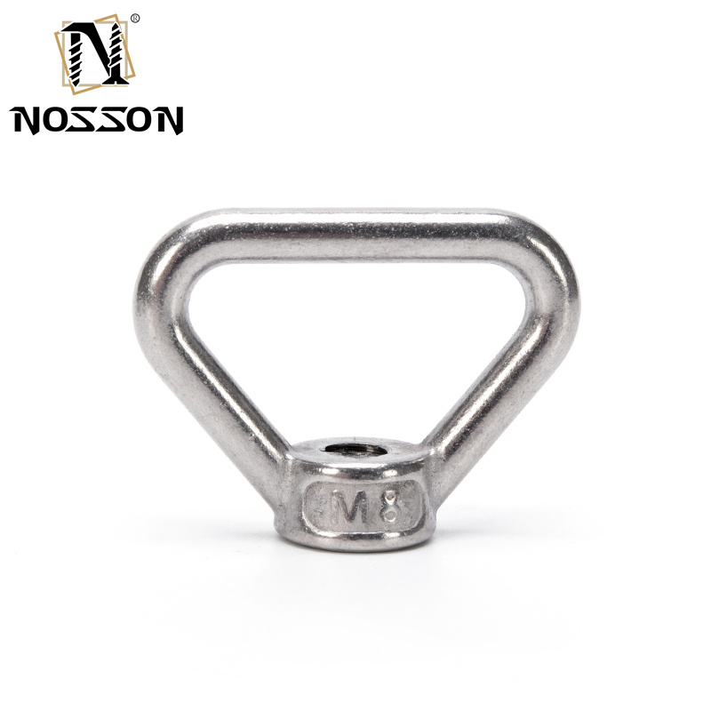 Galvanized Grade A4-80 M16 M6 M8 M10 5/8 SS Stainless Steel Oval Eye Nut for Lifting Japanese Type DIN582 Round Rings Nuts