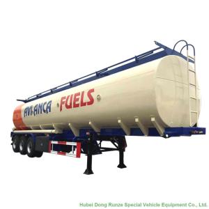 Quality Carbon Steel Oil Transport Tank Trailer Tri Axle Heavy Capacity 30000L-45000L wholesale