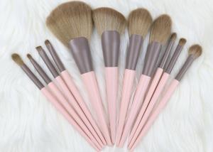 Quality Vegan Synthetic Bristle Pink 11pcs Premium Makeup Brushes With Bag wholesale
