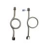 Buy cheap SS304 316 316L Round Ring 6000 PSI 1/2 NPT BSPT Swivel Pressure Gauge Snubber from wholesalers