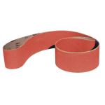Red Ceramic Alumina Y-Wt Polyester Cloth Sanding Belts Cool Grinding Coating