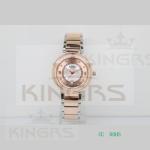 Two tone rose gold ladies Stainless Steel Watches 3 links wrapped band steel