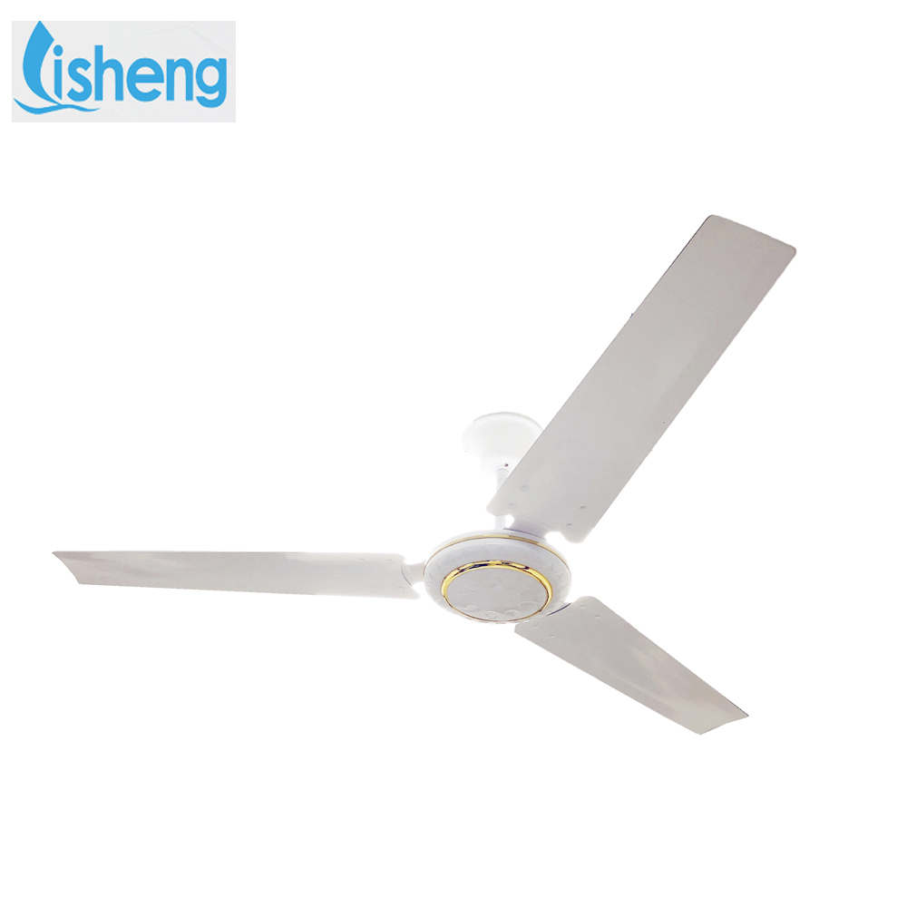 Industrial Blade Ceiling Fan Full Copper Motor 12V 56 Inch Remote Control