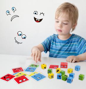 Quality Wooden Face Changing Cube Building Block For Infants And Young Children wholesale