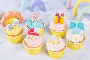 Quality DIY Chocolate Cupcake Toppers , Edible Ice Cream Decorations Dry &amp; Cool Storage wholesale