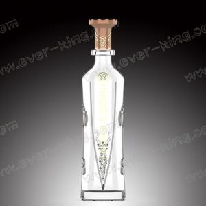 Quality 750ML Super White Glass ODM Brandy Glass Bottle wholesale