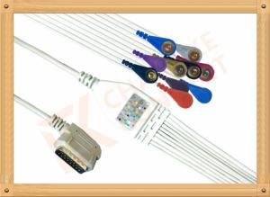 Quality Kenz PC 109 Ecg Accessories Cable One Piece Ecg Cable 10 Leadwires Snap AHA wholesale