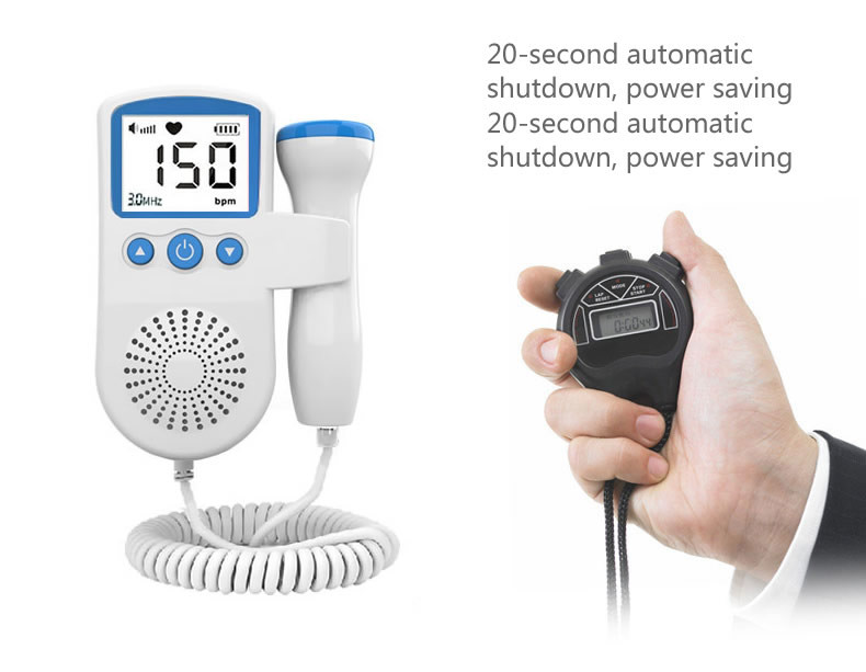 Pregnancy Heartbeat Detector,Fetal Heart Rate Monitor with Safe Fetal Heart Detection Technology 180g