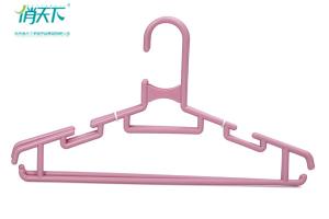 Quality Betterall Curved Garment Usage Plastic Material Pink Plastic Hangers wholesale