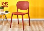 Commercial Modern Plastic Dining Chairs Living Room Pure White Leisure Plastic