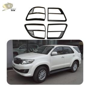 Quality Matte Black Rear Light Cover For Toyota Fortuner 2005 Onwards wholesale