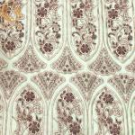 Embroidery Lace Nigerian Style Crystal Beaded Fabric For Bridal Gown