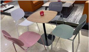 Quality 70cm Steel Frame Dining Table MDF Living Room Cocktail Table wholesale
