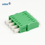 500mating Fiber Optic Adapter 0.2dB OEM Green LC Quad Adapter