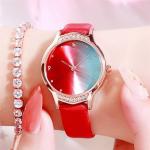 Laipute Women'S Luxury Diamond Watches PU Strap Hardened Glass Diamond Bezel