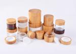 100g Bamboo Top Glass Makeup Pots Anti Mold Body Lotion Containers