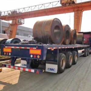 Quality 3 Axle Air Suspension 45Ft 60T Flatbed Semi Trailer wholesale