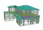 European Customized 2 Story Luxury Prefab Steel Frame Homes Built With