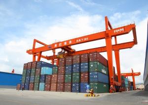 Quality 35-50T Rail Mounted Stacking Cranes 45m/Min Double Girder Gantry Crane wholesale