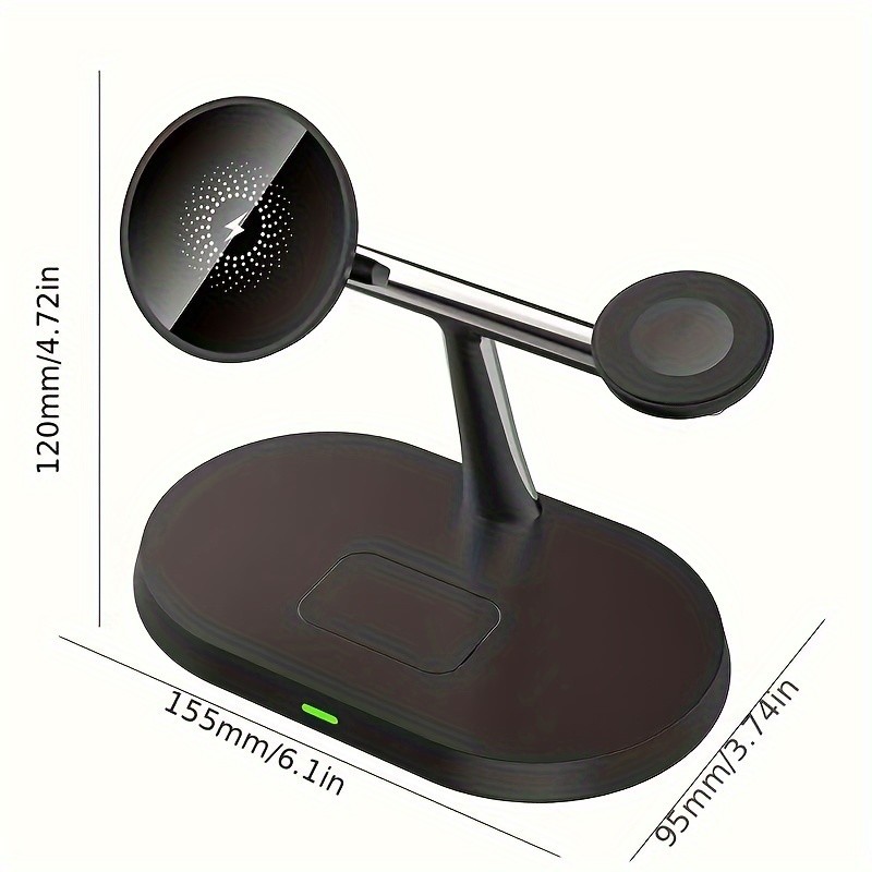3-in-1 Wireless Charger For Apple Watch Earphone And Phone