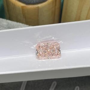 Quality Jewelry Decorations CVD Pink Synthetic Lab Diamonds Radiant Shape 1.77ct wholesale