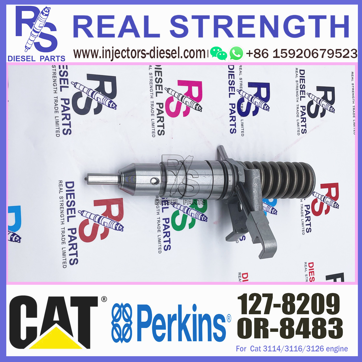 diesel fuel injector 127 8209 nozzle fuel injector 127-8209 for diesel engine 3114/3116/3126