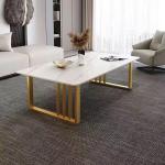 Stainless Steel Marble Table Top Tea Serving Table For Serving