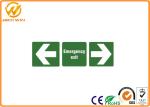 400*150mm 1mm Plastic Plate Traffic Warning Signs , Photoluminescent Emergency