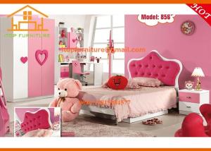 Quality Hello kitty modern environmental hot pink cheap children smart princess kids bedroom furniture sets wholesale
