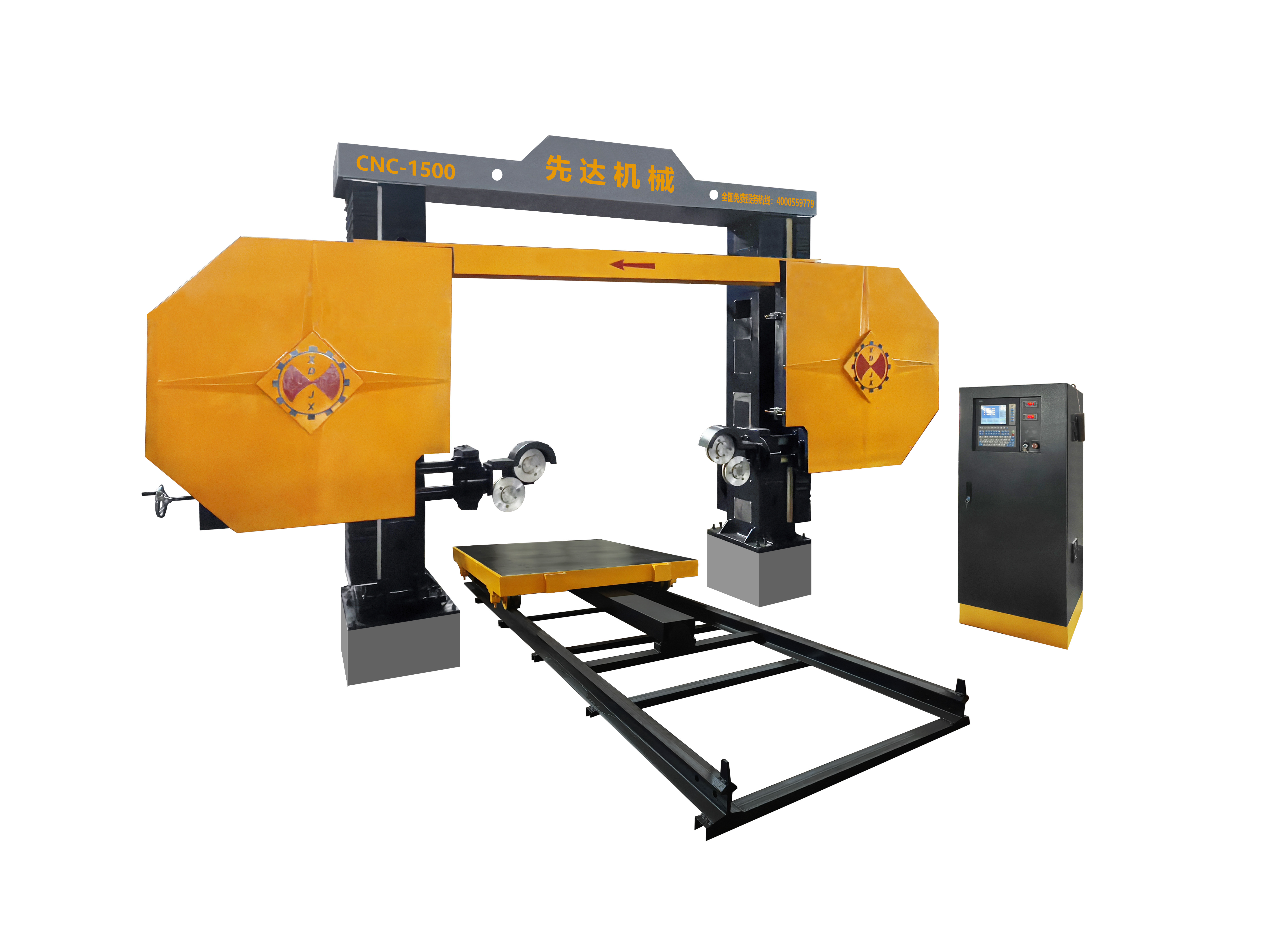 Compact CNC Diamond Wire Cutting Machine 360° Rotating Axis for Precise Material Slicing
