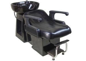 Quality Traditional Backwash Reclining Shampoo Chair With Footrest , Salon Shampoo Units wholesale