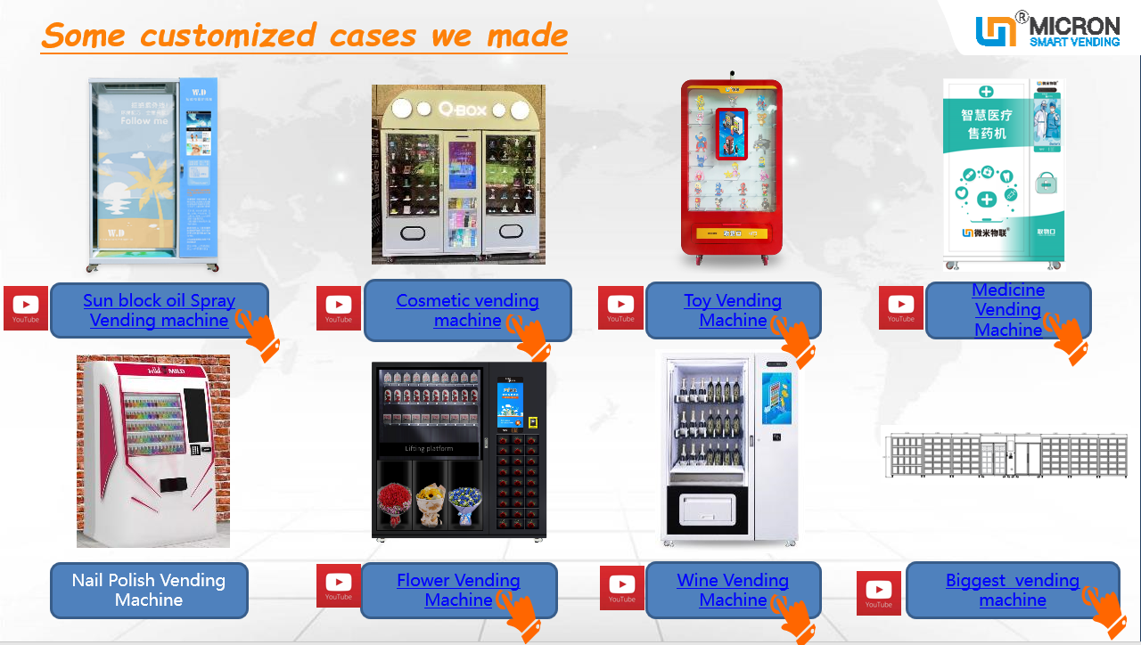 24V Electric Heating 662 Capacity Pizza Vending Machine Micron Smart Vending Machine